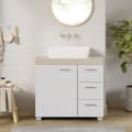 Miniatyrbild 3 av 6: Rootz Sink Cabinet - Badrumskåp - Vanity Cabinet - 3 stora lådor - MDF - 30x70x64cm