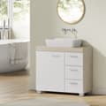 Miniatyrbild 2 av 6: Rootz Sink Cabinet - Badrumskåp - Vanity Cabinet - 3 stora lådor - MDF - 30x70x64cm