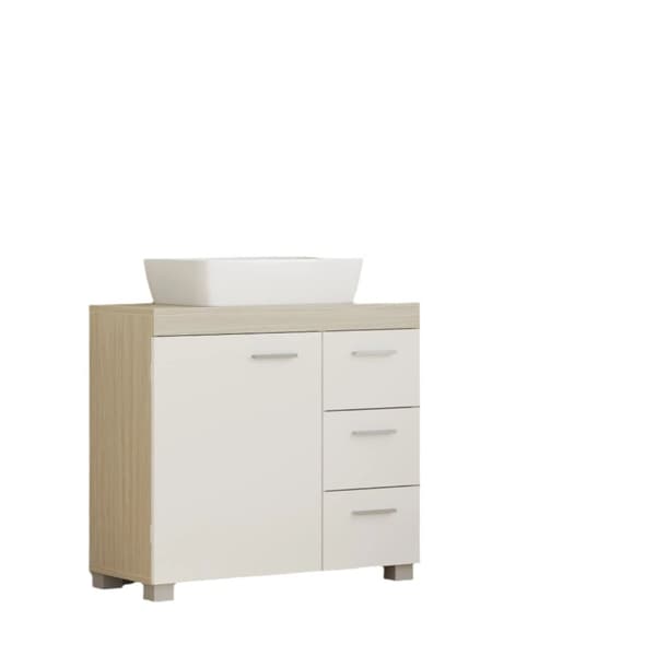 Rootz Sink Cabinet - Badrumskåp - Vanity Cabinet - 3 stora lådor - MDF - 30x70x64cm