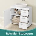 Miniatyrbild 3 av 4: Rootz Sink Cabinet - Badrumskåp - Vanity Unit - 3 Stora lådor - Maximerar lagring - 30 x 70 x 64 cm
