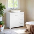 Miniatyrbild 2 av 4: Rootz Sink Cabinet - Badrumskåp - Vanity Unit - 3 Stora lådor - Maximerar lagring - 30 x 70 x 64 cm