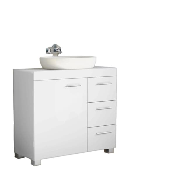 Rootz Sink Cabinet - Badrumskåp - Vanity Unit - 3 Stora lådor - Maximerar lagring - 30 x 70 x 64 cm