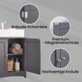 Miniatyrbild 5 av 5: Rootz Sink Cabinet - Vanity Unit - Basskåp - MDF Hållbar förvaring - 60x30x60cm