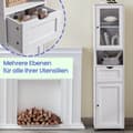Miniatyrbillede 4 af 6: Rootz Tall Badeværelse Skab - Opbevaringsskab - Træ skab - Rumbesparende design - 40x30x165cm