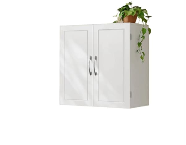 Rootz Wall Cabinet - Badrumsförvaring - Rymdbesparande arrangör - håller föremål dammfria - 60 cm x 18 cm x 60 cm