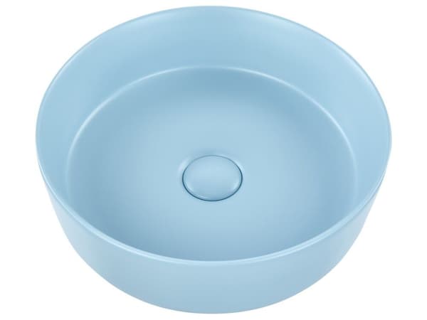 Keramisk tvättställ 37 cm blå GUDAR Lumarko!