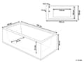Pikkukuva 3 / 11: Poreamme musta 183 x 90 x 66 cm akryyli LED-valot 2 hengelle oikea rosteri metalli