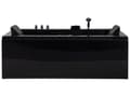 Miniatyrbillede 1 af 11: Bad Sort Akryl 183 x 90 cm Højre Hånds Massage Jets Nakkestøtte LED Lys