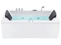 Miniatyrbillede 4 af 11: Bad Hvid Akryl 183 x 90 cm Venstre Hånd Massage Jets Nakkestøtte LED Lys