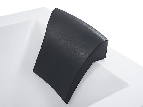 Bad Hvid Akryl 183 x 90 cm Venstre Hånd Massage Jets Nakkestøtte LED Lys