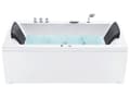 Miniatyrbillede 1 af 11: Bad Hvid Akryl 183 x 90 cm Venstre Hånd Massage Jets Nakkestøtte LED Lys