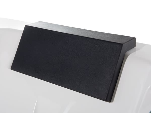 Massage Punkter Nakkestøtte Bad Hvid Sølv med LED Sanitærakryl og Glas 150 x 71 cm Elegant Moderne