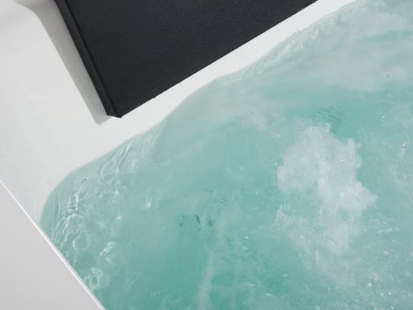 Massage Punkter Nakkestøtte Bad Hvid Sølv med LED Sanitærakryl og Glas 150 x 71 cm Elegant Moderne