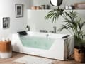 Miniatyrbillede 2 af 11: Massage Punkter Nakkestøtte Bad Hvid Sølv med LED Sanitærakryl og Glas 150 x 71 cm Elegant Moderne