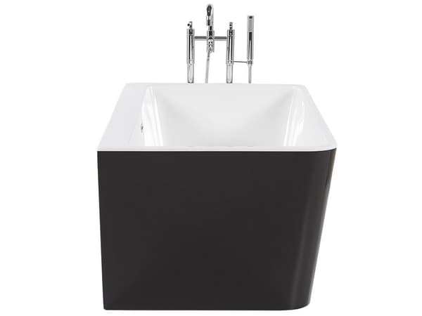 Fritstående Badekar Sort Sanitær Akryl Oval 170 x 80 cm Minimalistisk Design