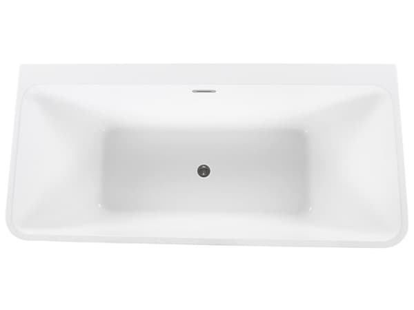 Fritstående Badekar Sort Sanitær Akryl Oval 170 x 80 cm Minimalistisk Design