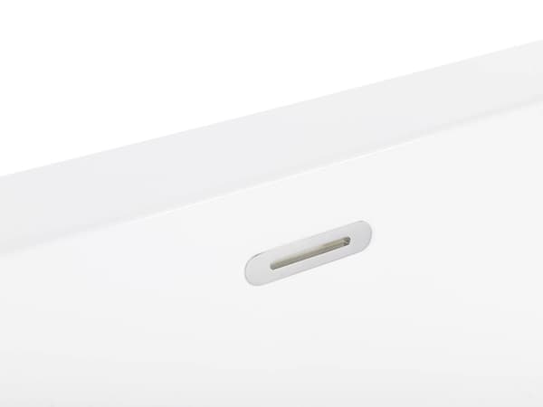 Fritstående Badekar Sort Sanitær Akryl Oval 170 x 80 cm Minimalistisk Design
