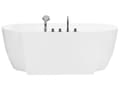 Miniatyrbillede 6 af 11: Badekar Hvid Sølv 170x80 cm Oval 1-pers Moderne Skandinavisk Design Høj Kvalitet Akryl Bad Vandhane Drænrør Badeværelse Badeværelsesmøbel