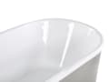 Pikkukuva 8 / 10: Vapaasti seisova kylpyamme hopea 170 cm ovaali moderni minimalistinen tyyli