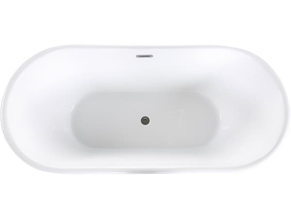 Vapaasti seisova kylpyamme kultainen 170 cm ovaali moderni minimalistinen tyyli