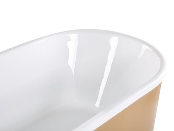 Vapaasti seisova kylpyamme kultainen 170 cm ovaali moderni minimalistinen tyyli
