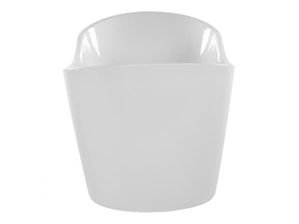 Bad Hvid med Sølv Sanitær Akryl Enkelt 160 x 76 cm Fritstående Moderne Stil