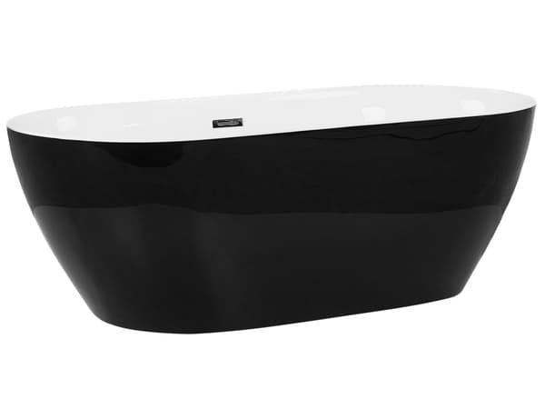 Fritstående Bad Blank Hvid Sanitær Akryl 170 x 79 cm Oval Moderne Design toilet tilbehør