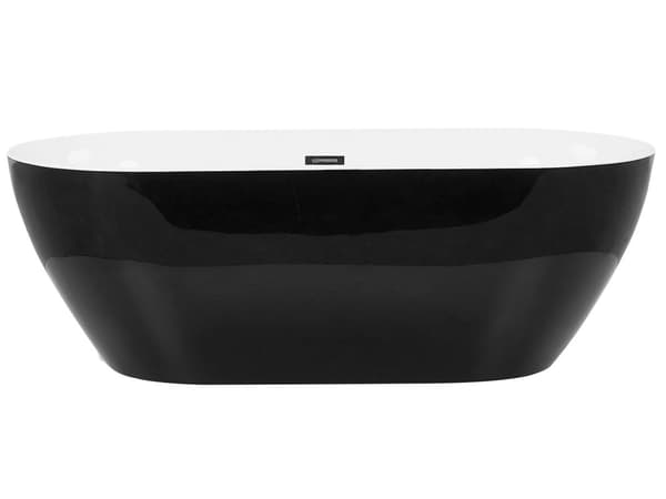 Fritstående Bad Blank Hvid Sanitær Akryl 170 x 79 cm Oval Moderne Design toilet tilbehør