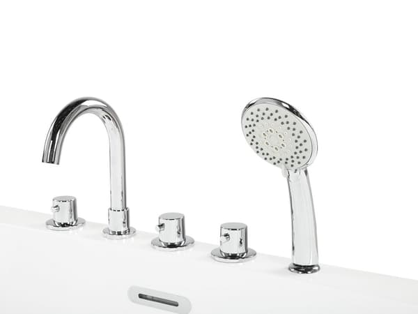 Badekar Sort Hvid 170x80 cm Oval 1-pers Høj Kvalitet Akryl Metal Fritstående Bad Moderne Skandinavisk Badeværelse Design Badeværelsesmøbel