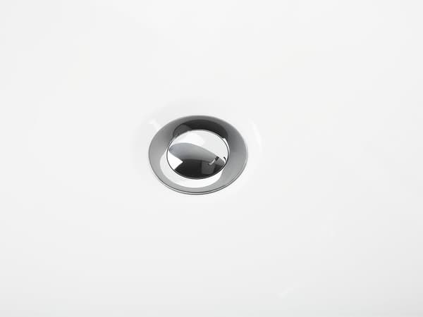 Badekar Sort Hvid 170x80 cm Oval 1-pers Høj Kvalitet Akryl Metal Fritstående Bad Moderne Skandinavisk Badeværelse Design Badeværelsesmøbel