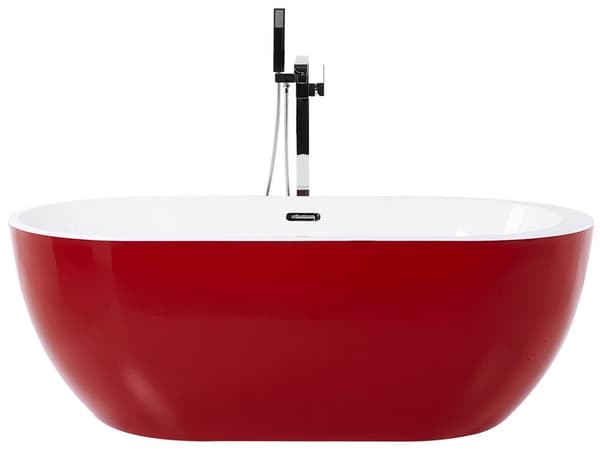 Badekar Sort Hvid Oval Skandinavisk Moderne Design Fritstående Bad Høj Kvalitet Metal Badeværelse Badeværelsesmøbel Ovalformet