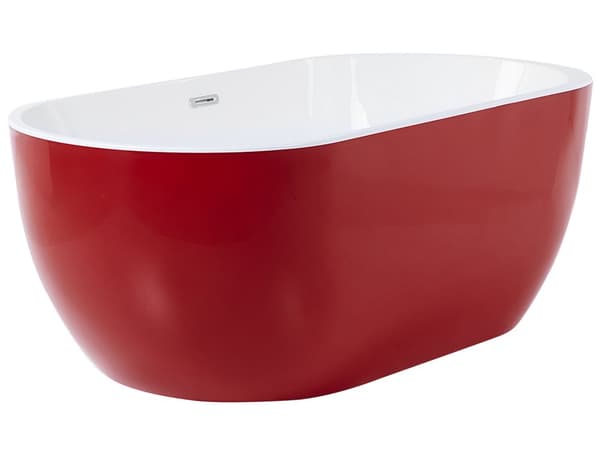 Badekar Sort Hvid Oval Skandinavisk Moderne Design Fritstående Bad Høj Kvalitet Metal Badeværelse Badeværelsesmøbel Ovalformet