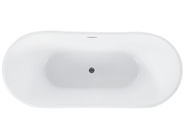 Bad Rød med Sølv Sanitær Akryl Enkelt 170 x 77 cm Fritstående Moderne Stil