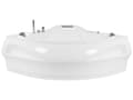 Miniatyrbilde 1 av 11: Massasjepunkter Badekar Hvit Sanitær Akryl med LED Bluetooth-høyttaler 210 x 145 cm Moderne Design Badekar