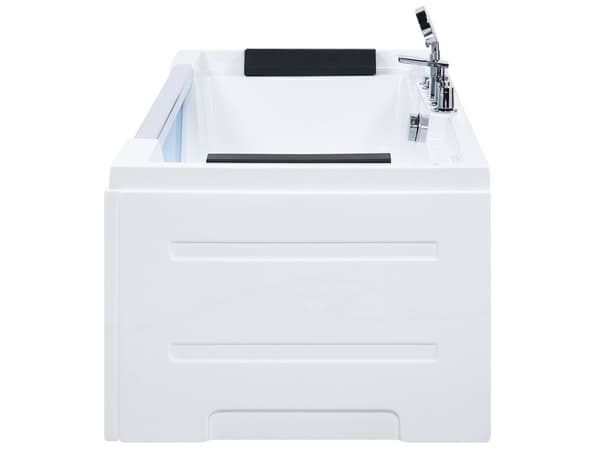 Boblebad Hvit Sanitær akryl 170 x 80 cm 6 jets Rektangulær form Moderne design Baderom Badekar