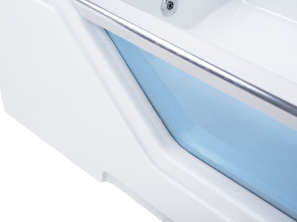 Boblebad Hvit Sanitær akryl 170 x 80 cm 6 jets Rektangulær form Moderne design Baderom Badekar