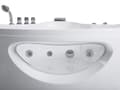 Miniatyrbilde 7 av 11: Boblebad Hvit Sanitærakryl 190 x 138 cm LED-lys 10 massasjedyser Moderne design Hjørnebadekar Baderom
