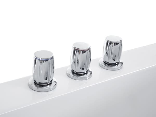 Boblebad Hvit Sanitærakryl 190 x 138 cm LED-lys 10 massasjedyser Moderne design Hjørnebadekar Baderom