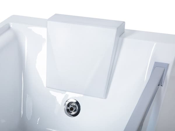 Boblebad Hvit Sanitær Akryl Glassfront LED-belyst Massasje Rektangulær 157 x 70 cm Moderne Design