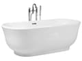 Miniatyrbilde 4 av 9: Frittstående Badekar Hvit Sanitær Akryl Oval Enkelt 170 x 77 cm Moderne Design