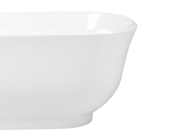 Frittstående Badekar Hvit Sanitær Akryl Oval Enkelt 170 x 77 cm Moderne Design