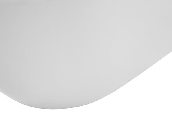 Badekar Hvit med sølvfarget sanitær Akryl Enkelt 170 x 80 cm Frittstående Modern