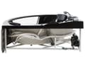 Miniatyrbilde 9 av 11: Massasjepunkter Hjørnebadekar Svart Sanitær Akryl og glass 140 cm
