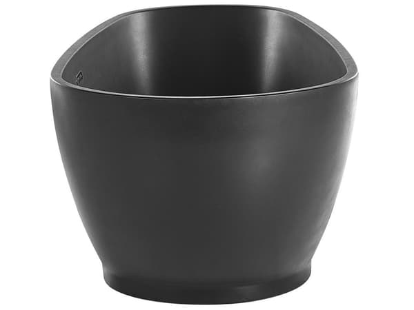 Frittstående Badekar Svart Sanitær Akryl Enkelt 173 x 82 cm Oval Moderne Design Matt Farge