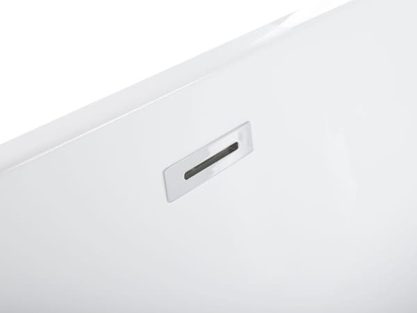 Badekar Svart med sølv Sanitær Akryl Enkelt 1500 x 750 mm Frittstående Moderne Design