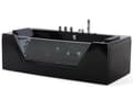 Miniatyrbilde 5 av 11: Massage Points Badekar Black Silver med LED Sanitær Akryl og glass Single 174 x 79 cm