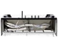 Miniatyrbilde 7 av 11: Massage Points Badekar Black Silver med LED Sanitær Akryl og glass Single 174 x 79 cm