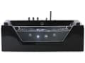 Miniatyrbilde 1 av 11: Massage Points Badekar Black Silver med LED Sanitær Akryl og glass Single 174 x 79 cm