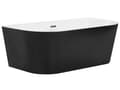 Miniatyrbilde 5 av 11: Badekar Svart Sanitærakryl 170 x 80 cm Frittstående Oval form Overløpssystem Moderne design Baderom
