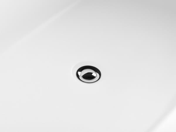 Badekar Hvit Akryl 170 x 75 cm Oval form Overløpssystem Matt finish Frittstående Moderne